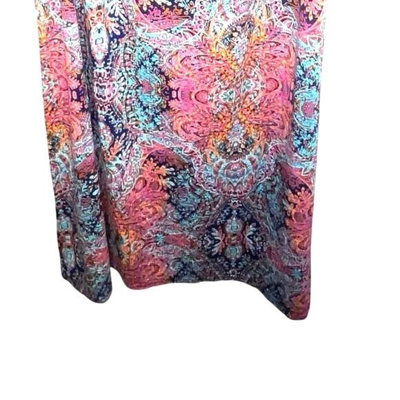 Cynthia Raleigh women’s  XL bohemian geometric stretchy foldover Maxi Skirt ￼ - Picture 5 of 7